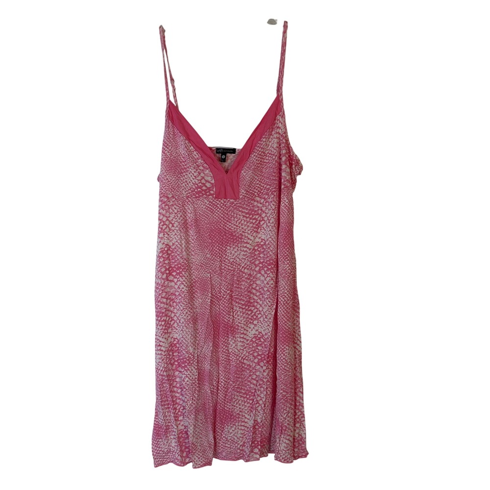 Tart Intimates Pink Snakeskin Print Chemise Nightgown Large Adjustable‎ Straps